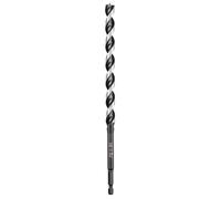 kwb Japan Mèche à serpentin ø 6 mm, 235 mm en acier CV poli brillant avec affûtage de pointe super tranchant, pointe de centrage et tige E 6.3