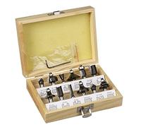 kwb 757290 Kit de fraisage Carbure de tungstène Dimension produit, Ø 8 mm Diamètre de tige 8 mm 12 pièces