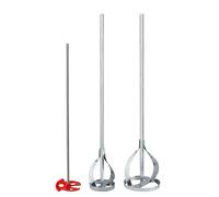 KWB Jeu de 3 agitateurs pour laques et peintures, galvanisés, tige hexagonale/ronde pour perceuse