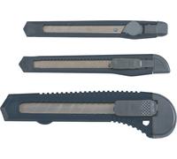 kwb 025995 Jeu de 3 cutters de bricolage à lame sécable, 9 mm + 18 mm