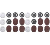 kwb Jeu de 30 disques de ponçage Ø 115 mm de différents grains pour une utilisation universelle et pour toutes les ponceuses excentriques courantes (Lot de 2)