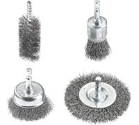kwb Jeu de brosses métalliques pour perceuses 597530 4 pces