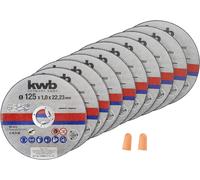KWB - Kwb - Jeu de disques à tronçonner - 125x1,0x22,23mm (10 pièces) - EU -