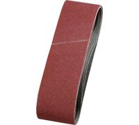 kwb Bandes abrasives 40x303 mm en corindon supérieur de grain 100, encollage spécial et toile de coton flexible pour le ponçage grossier du bois et du métal