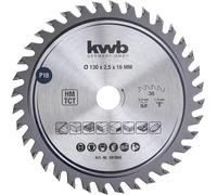 kwb lame de scie circulaire 130 x 16 mm, coupe très fine, lame de scie adaptée aux plans de travail, au bois et aux panneaux revêtus