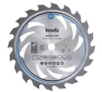 kwb Lame de scie circulaire 156 x 12,75 mm, facile à manier, spécialement pour les machines sans fil, lame de scie adaptée au bois tendre et dur, aux panneaux lattés et aux panneaux d'agglomérés