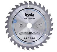 kwb Lame de scie circulaire 190 x 20 mm - Coupe rapide, convient pour le bois tendre et dur, les panneaux lattés et les panneaux d'agglomérés