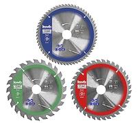 kwb lame de scie circulaire ensemble 165 x 20/16 pour scies circulaires à main pour les matériaux de panneau et les matériaux de construction en bois incl. anneaux de réduction pour 16 et 20 mm