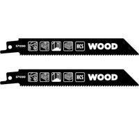 kwb Lame de scie sabre HCS polyvalente, 153 mm (pour le bois de construction, le bois dur, la construction sèche)