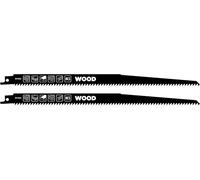 kwb Lame de scie sabre pour le bois, 305 mm (pour le bois dur, le contreplaqué, le MDF)