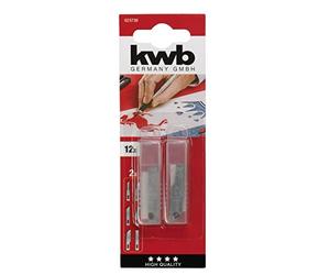 kwb lames de rechange pour cutter 023730 (12 pièces pour l'article 014920, Extreme forte, en acier inoxydable)