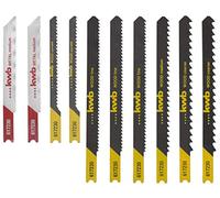 kwb Lames de scie sauteuse à tige S-30, Kit universel pour métaux non ferreux et bois, 10 pièces
