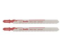 kwb Lames de scie sauteuse HSS pour le métal avec tige à une seule came (tige en T), durée de vie optimale, surface acier brillant, extra longues, pour matériaux sandwichs