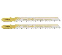 kwb Lames de scie sauteuse pour le bois en acier HCS flexible avec tige à une came (tige en T),denture en plongée,transport optimal de la sciure,tranchant durable,surface polie,pour les coupes fines