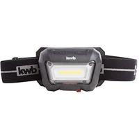 kwb Lampe frontale rechargeable avec capteur de mouvement (marche/arrêt) technologie COB LED, batterie Li-Ion 1500 mAh, ANSI FL 1 - Standard, lampe avec 2 modes d'éclairage