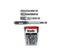 Kwb Lot De Conseils 23 Pièces + Adaptateur Insert Acier Au Chrome-Vanadium Par