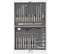 kwb Max-Box 67 pcs. embouts, forets, embouts longs, douilles, forets à pierre & forets à bois