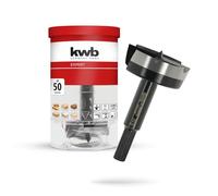 kwb Mèche à bois, Ø 50 mm, mèche à cloche (pour le bois, tête de perçage forgée, affûtage spécial, trous de perçage rapides et sans éclats, pointe de centrage affûtée sur 4 côtés, longue durée de vie)