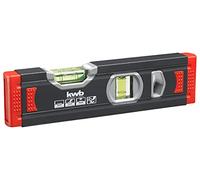 kwb Mini niveau à bulle en aluminium de 1,0 mm, 20 cm, nivelle sécurisée, précision en m, rectifié avec précision, 1 fiole horizontale et 1 fiole verticale