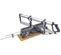 kwb mitre 3071-00 a vu 550 mm | Plaque de base en bois | guide de sciage | bras pivotant | butée | pieds en caoutchouc | pour métal, plastique et bois
