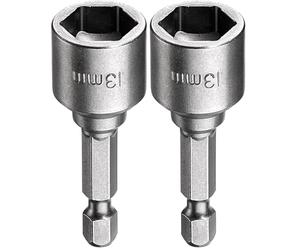 kwb ouille 13 mm Allen 102.713 (1/4 '' E6.3 tige hexagonale, ISO 1173, Hochweriger TQ 60 en acier) (Lot de 2)