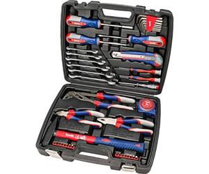 kwb outil cas in its tournevis, 42 pièces, remplies, robustes et de haute qualité, idéal pour le ménage ou le garage, GS testé, dans un cas plastique pratique