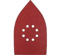 kwb Papier abrasif multi-usages 107x175 mm en corindon supérieur de grain 60, changement sans outil, encollage résine et support papier renforcé pour le ponçage grossier du bois et du métal