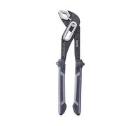 kwb Pince à pompe à eau en 240 mm, réglable en 7 positions, avec articulation traversante, manche à 2 composants avec protection de la main, finition satinée, longue durée de vie, DIN ISO 8976