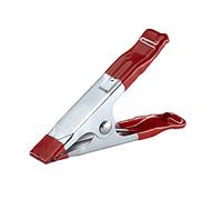 kwb Pince à ressort 100 mm en acier, largeur de serrage 35 mm, force de ressort élevée pour les travaux de collage et d'encollage, pince à ressort pour agrafer et maintenir