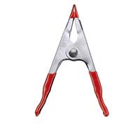 kwb pince à ressort 100 mm en acier, largeur de serrage 35 mm, pack de 4, force de ressort élevée pour les travaux de collage et d'encollage, pince à ressort pour agrafer et maintenir