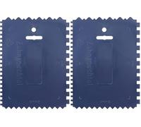 kwb plastique spatule dentée, 032900 (4-face dentée, 180 x 130 mm) (Lot de 2)