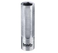 kwb Porte-embouts à changement rapide - extra court, magnétique, porte-embouts avec douille en acier inoxydable de 35 mm et tige hexagonale de 3/8 pouce pour embouts de 1/4 pouce