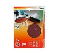 KWB quick-stick disques abrasifs pour bois et métal, autocollant, diamètre 150 mm, 4920-04, perforé