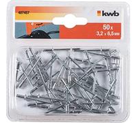 kwb 407457 Rivet aveugle (Ø x L) 3.2 mm x 6.5 mm aluminium aluminium aluminium 50 pc(s)