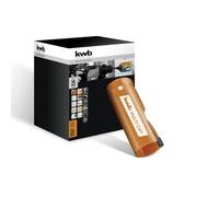 kwb Scie cloche Ø 25 mm avec dents brasées à haute température, affûtées au diamant, évacuation rapide des copeaux, foret de centrage de 6 mm pour une utilisation universelle