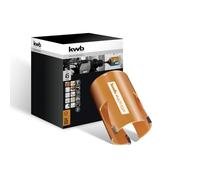 kwb Scie cloche Ø 45 mm avec dents brasées à haute température, affûtées au diamant, évacuation rapide des copeaux, foret de centrage de 6 mm pour une utilisation universelle