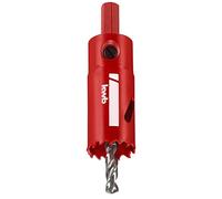 kwb Scie cloche bi-métal HSS Ø 25 mm à denture progressive Vario, haute précision, queue six pans, profondeur de coupe 38 mm et foret de centrage