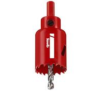 kwb Scie cloche bi-métal HSS Ø 35 mm à denture progressive Vario, haute précision, queue six pans, profondeur de coupe 38 mm et foret de centrage