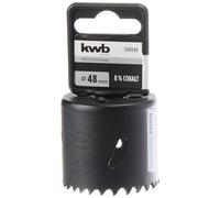 kwb Scie cloche bi-métal HSS Ø 48 mm, 8% allié au cobalt avec denture Vario progressive et haute précision pour une utilisation polyvalente