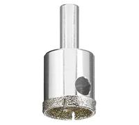 kwb Scie cloche diamantée Ø 25 mm avec surface de coupe diamantée, haute précision, grande éjection de matière et queue ronde