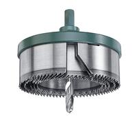 kwb Scie cloche multi-couronnes 5 pièces Ø 68, 74, 80, 90 et 100 mm avec bonne performance de coupe, longue durée de vie, plateau d'appui lourd en fonte d'aluminium et queue six pans