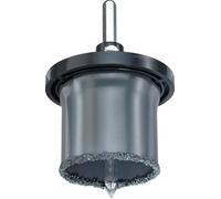 KWB Scie trépan au carbure, avec plateau support et mèche de centrage - 499463