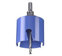 kwb Scie universelle de trou - taille de 75 mm de diamètre, dents de carbure extra pointues, perceuse centrale de 8 mm