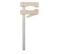 kwb Serre-joint en bois 300x110 avec surfaces en liège, largeur de serrage 300 mm, profondeur de serrage 110 mm, finition sans points de pression, serre-joint à serrage rapide pour maintenir