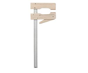 kwb Serre-joint en bois 300x110 avec surfaces en liège, largeur de serrage 300 mm, profondeur de serrage 110 mm, finition sans points de pression, serre-joint à serrage rapide pour maintenir