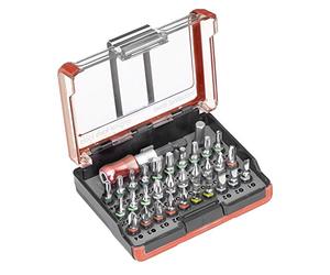 kwb Standard Bit-Box - 32 pcs. y compris porte-embouts, adaptateur 1/4 pouce et entraînement hexagonal selon ISO 1173