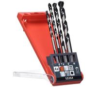 kwb Super Rocker Jeu de forets à béton et à pierre - Jeu de forets, 4 pièces, avec tige de fixation hexagonale