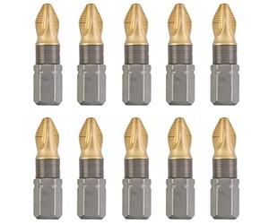 kwb Titan Bits - Set de 10 embouts PZ 2 25 mm