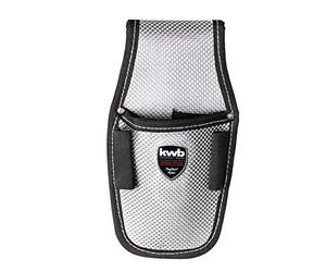 kwb Tool Bag Nylon Knife Bag with Metal Clip on Belt for Standard Cutter Knives with and Without Hammer Holder