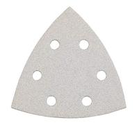 kwb Triangles abrasifs 93 mm corindon avec revêtement stéarate, grain 120, encollage entièrement en résine synthétique et support papier renforcé, pour le ponçage du bois et de la peinture